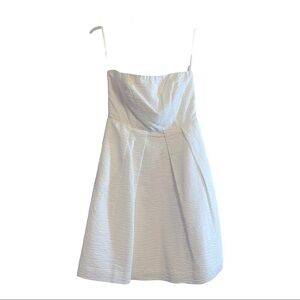 J Crew size 4 strapless soft white 💯 percent cotton LIKE NEW